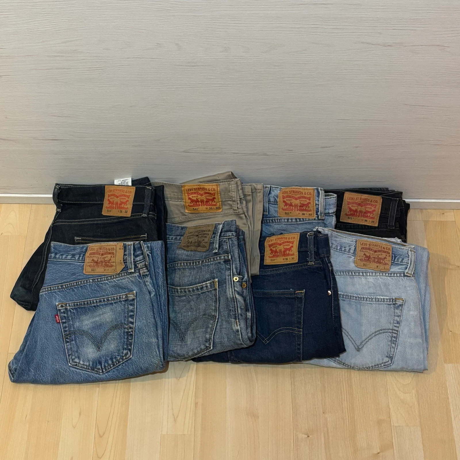 Paquete de 8 jeans Levi’s Resseller talla L/XL